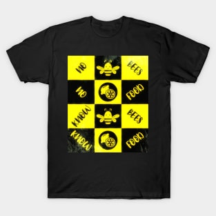 Protect The Bees - National Honey Bee Day No Bees No Food T-Shirt